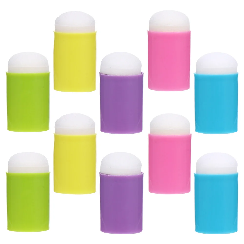 

10Pcs Finger Sleeves Smearing Tools Finger Ink Blending Brushes Painting Tools