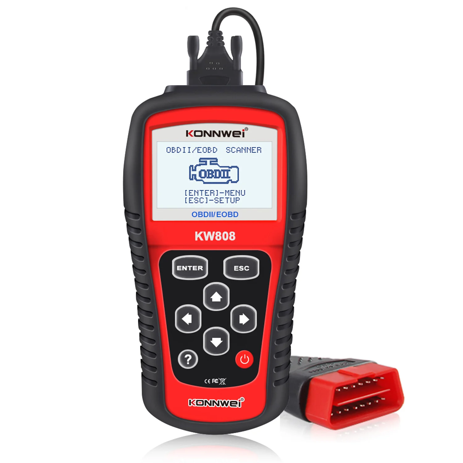 OBD2 сканер KONNWEI KW808 автомобильный диагностический инструмент OBD 2 Автомобильный