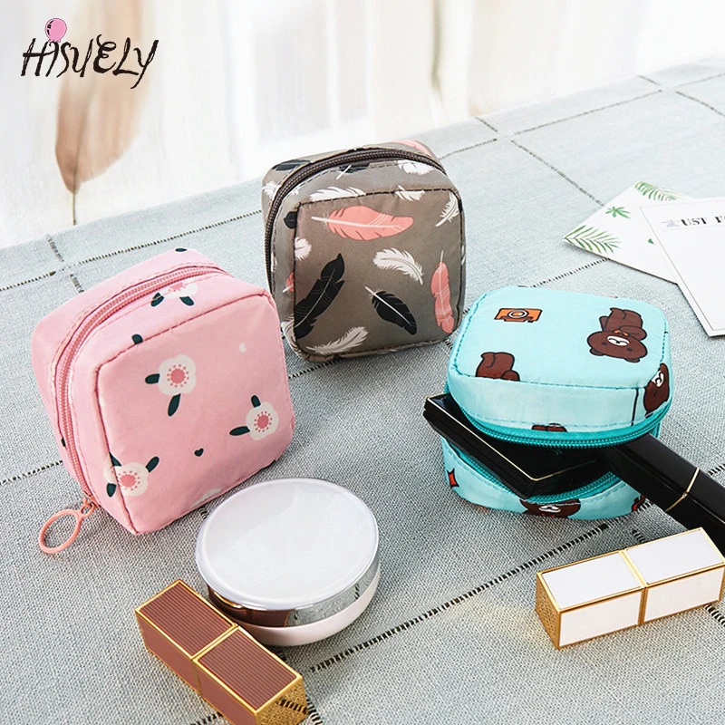 

2020 1 Pc Mini Women Cosmetic Bag Fashion 3D Print Girl Lipstick Make Up Bag Travel Makeup Pouch Lipstick Organizer Case Trousse
