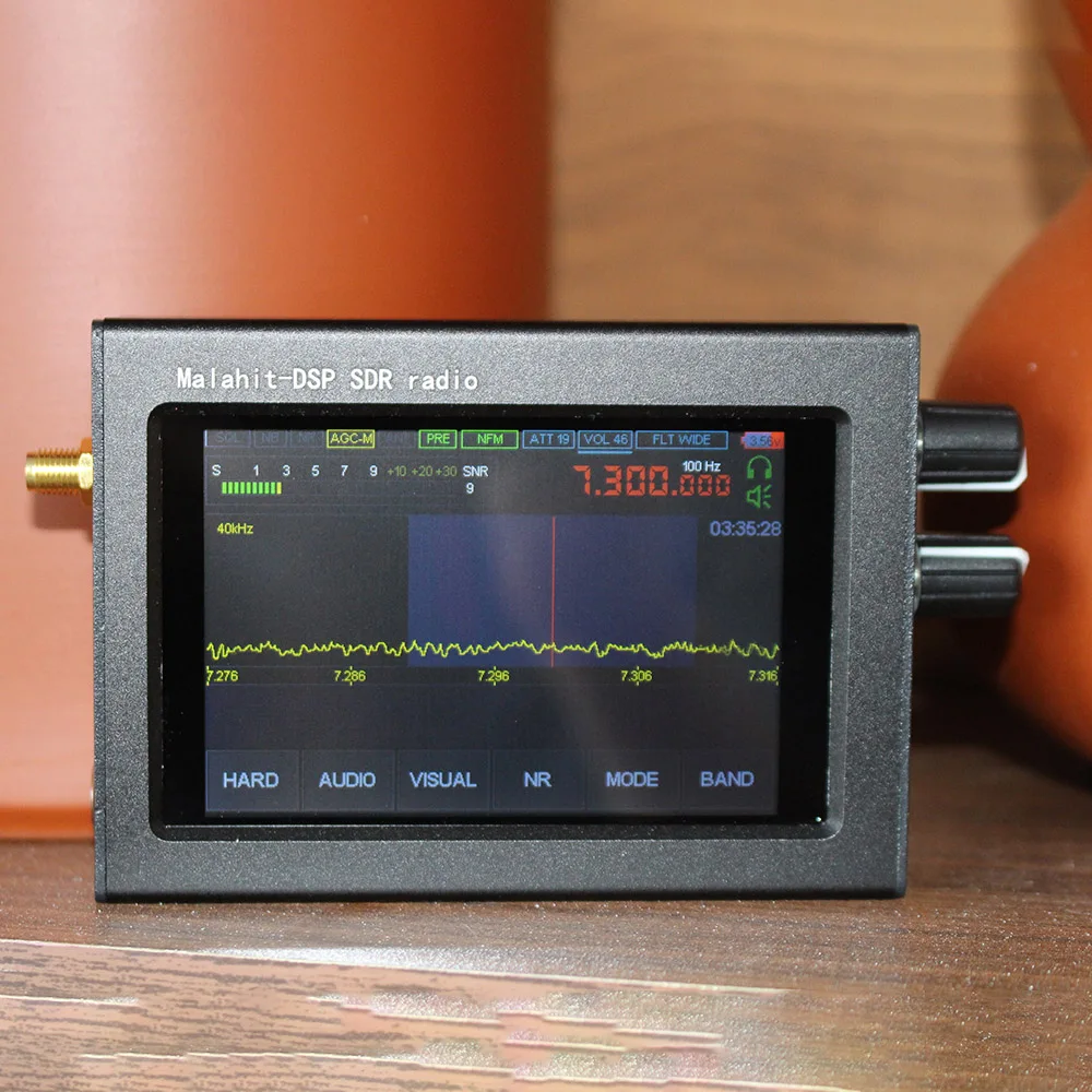 Беспроводной приемник SDR 1 10c 50k-2 ГГц малахит с 3 5-дюймовым сенсорным ЖК-экраном
