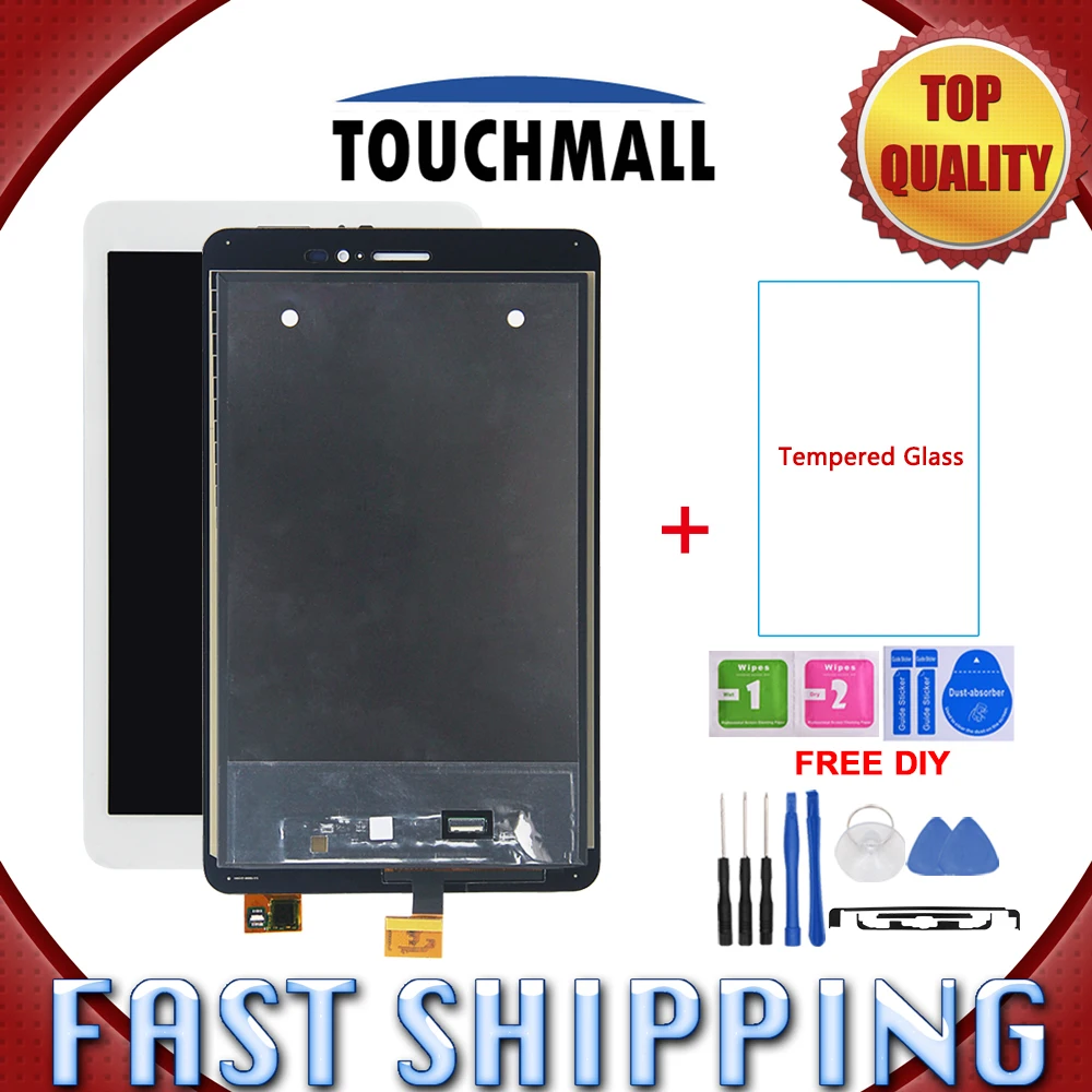 New LCD Display Touch Screen Assembly Replacement For Huawei MediaPad T1 8.0 S8-701U S8-701 White 8-inch + Tools | Компьютеры и офис