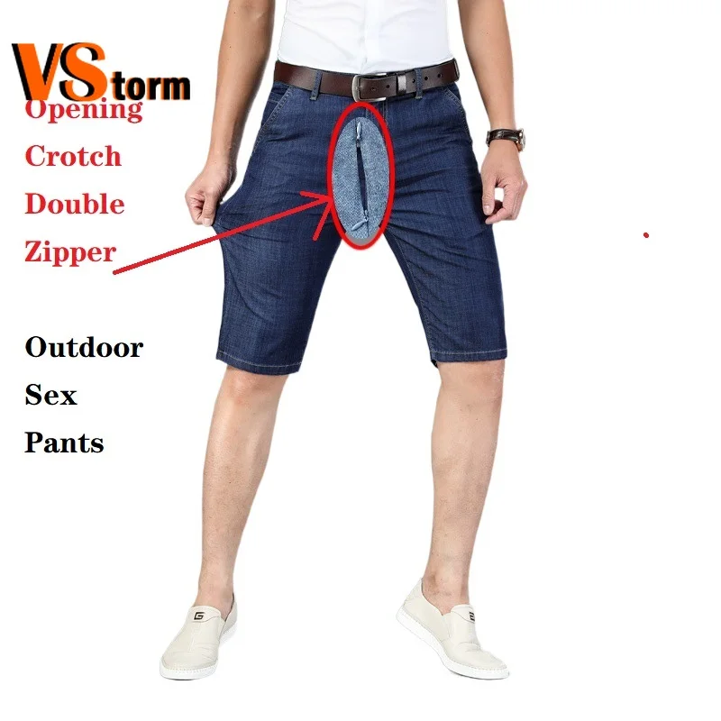 Летние тонкие джинсовые шорты, мужские удобные прямые джинсовые штаны до колен из тенселя, Стрейчевые джинсовые шорты