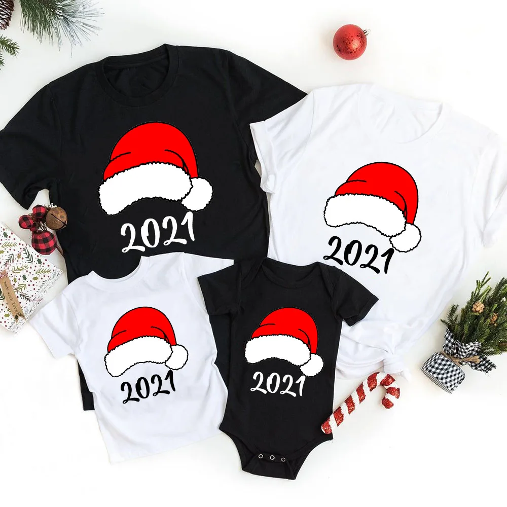 2021 familia Navidad camiseta cactus camiseta regalos mam&aacute; pap&aacute; trajes de ni&ntilde;os ropa de manga corta ni&ntilde;as peque&ntilde;as beb&eacute; mameluco ni&ntilde;o regalo de vacaciones-0