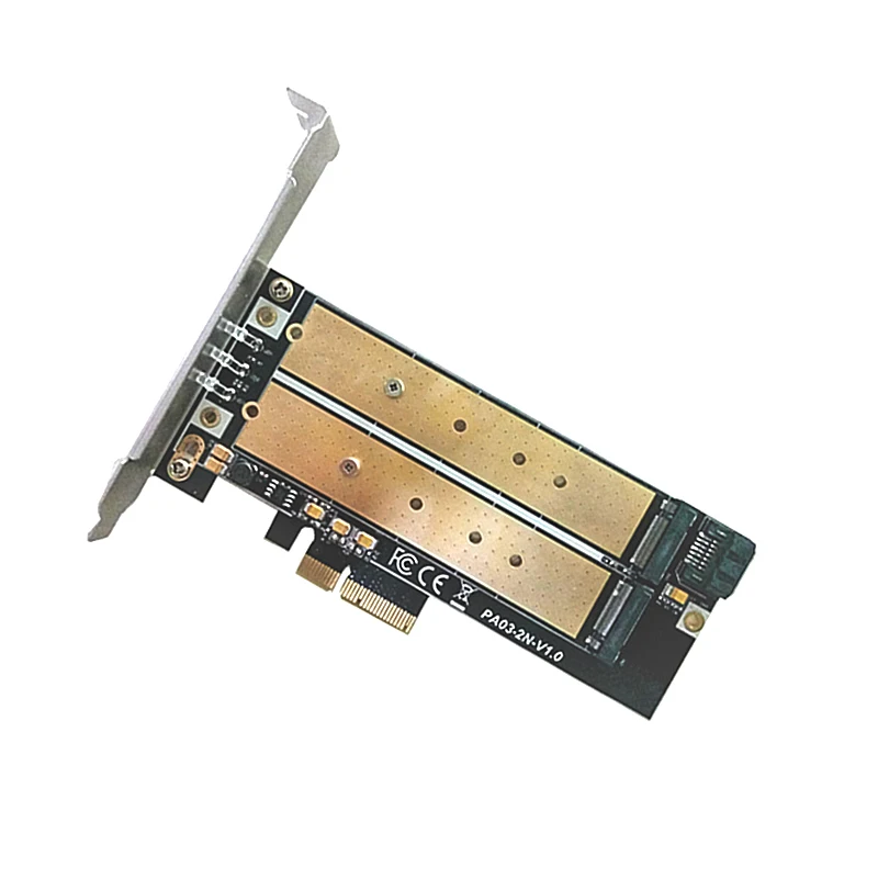 Переходная плата PCIe со светодиодной подсветодиодный кой ключ B к m.2 NGFF M Key M.2 NVME