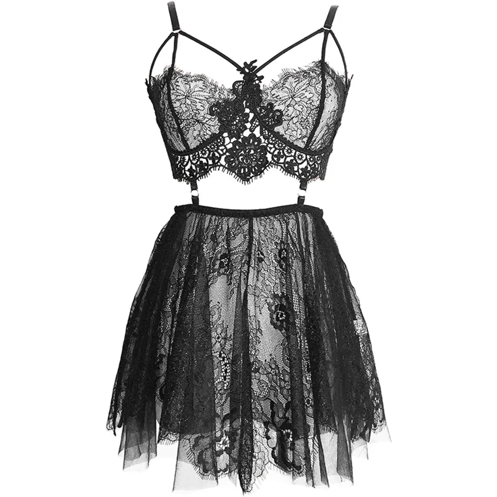 

sexy sleepwear women backless wear night gowns with thong sets V-neck lace sexy young girl