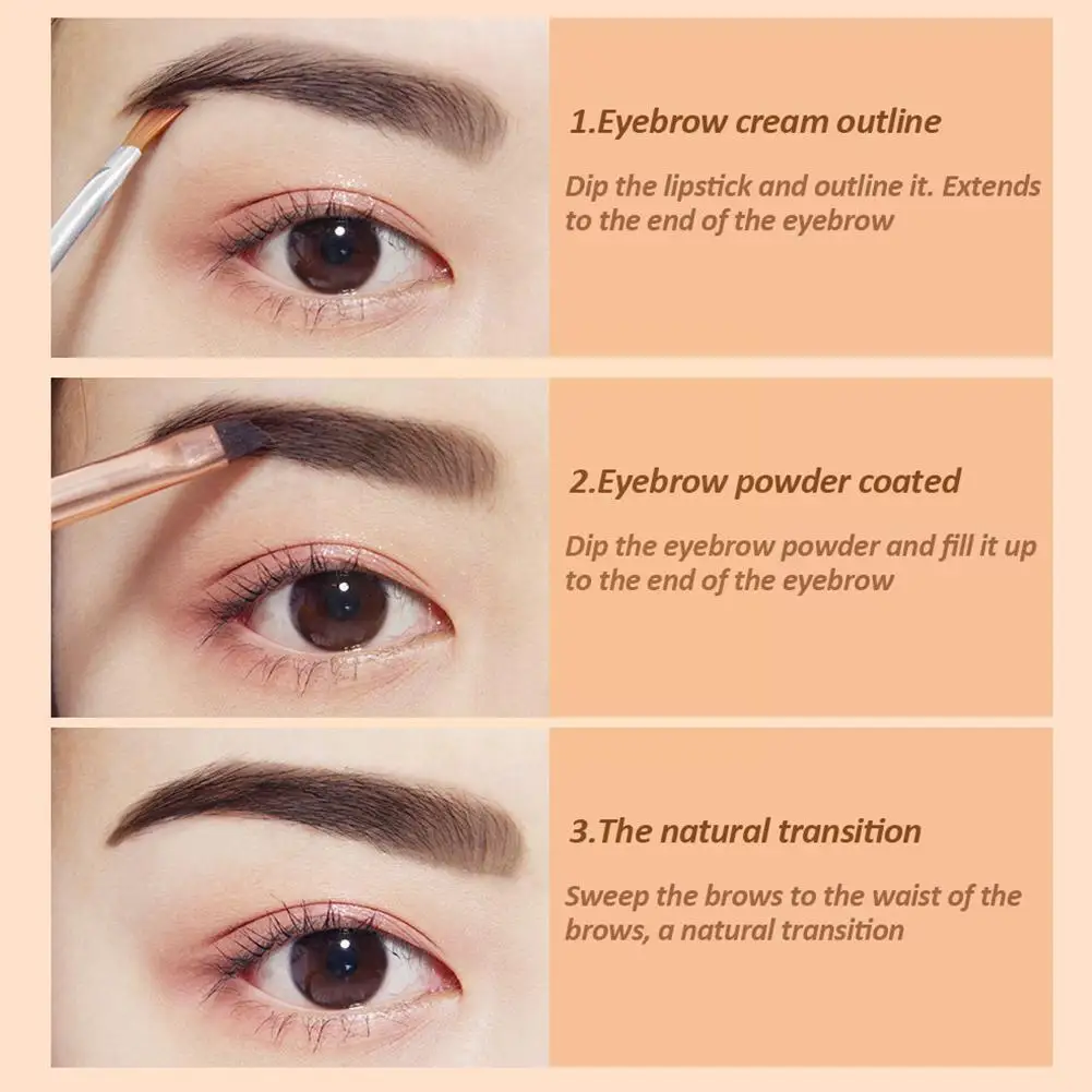 

Fashion Eyebrow Powder With Brush Kit Waterproof Eyebrow Dyeing Color Makeup Cosmetic Cream Cream Eyebrow Enhancer Eye Eyeb G1T8