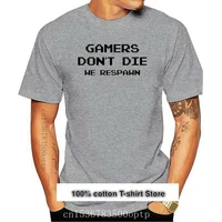 camiseta de gamers dont die we respawn para ni%c3%b1os regalo divertido top novedad