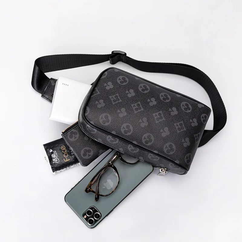 

Chest Bag Shoulder Bag Ladies Large Capacity Multifunctional Small Backpack Fashion Korean Version of the Cool Cool Small Bag