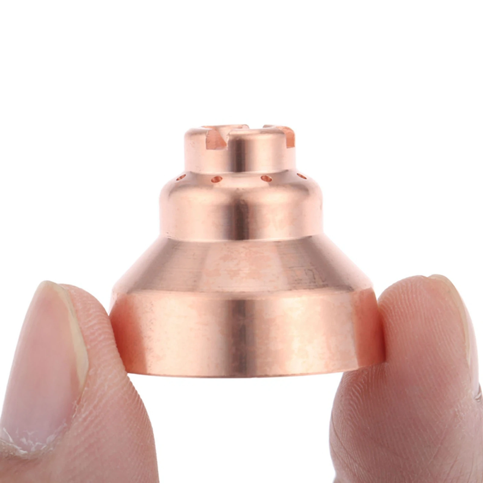 

5Pcs 220674 Copper Plasmas Cutting Welding Nozzles Manual Protective Shield Cap for MAX45 Plasmas Cutting Torch Nozzles