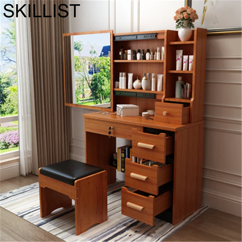 Comoda Para Tablo Dresuar Vanity Coiffeuse Mueble De Dormitorio Mesa деревянный стол кварто мебель для спальни