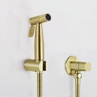 antique brushed gold douche kit hand held bidet sprayer stainless steel toilet bidet faucet shattaf valve jet set shower head
