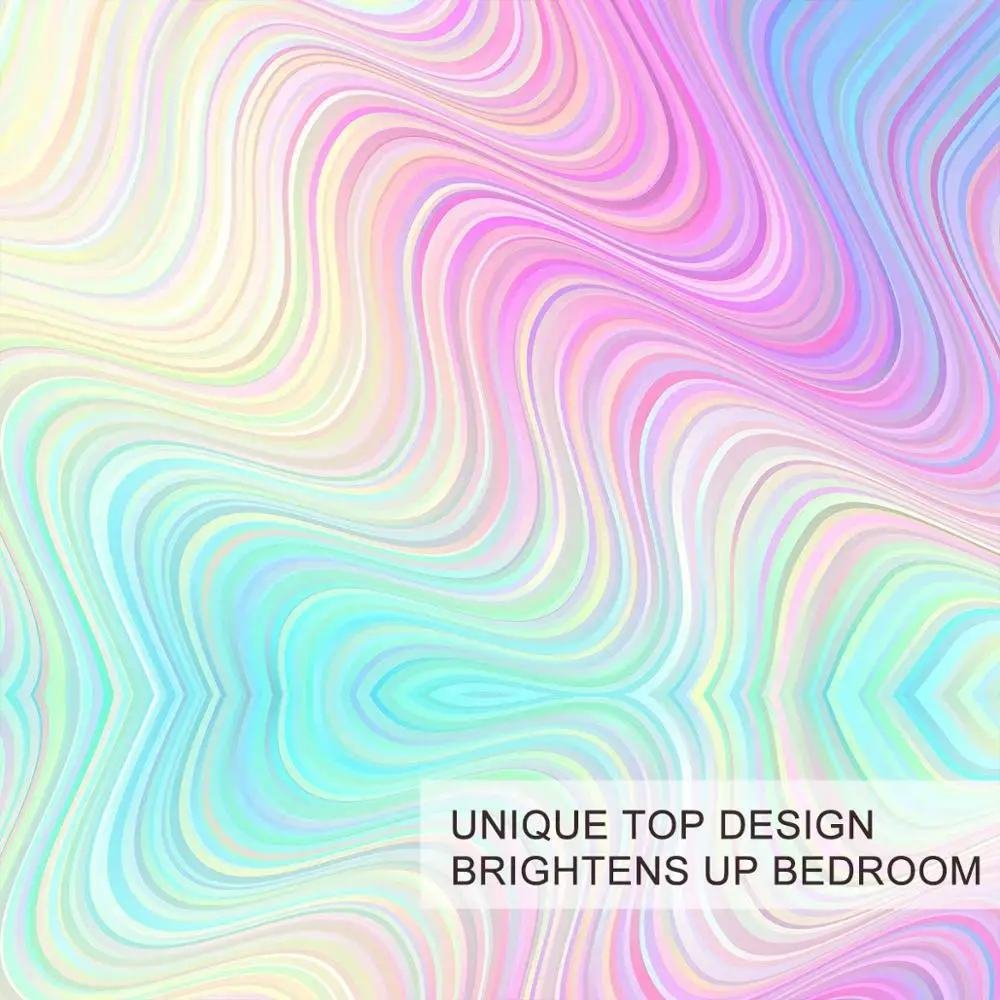 Красивые 3D Psychedelic радужные мраморные настенные гобелены художественные
