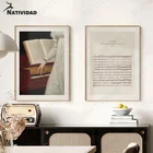 Скандинавский пласт для пианино, холст с рисунком в стиле ретро, балерина, с принтом, игровое пианино, настенные наклейки для гостиной, спальни, украшение для дома