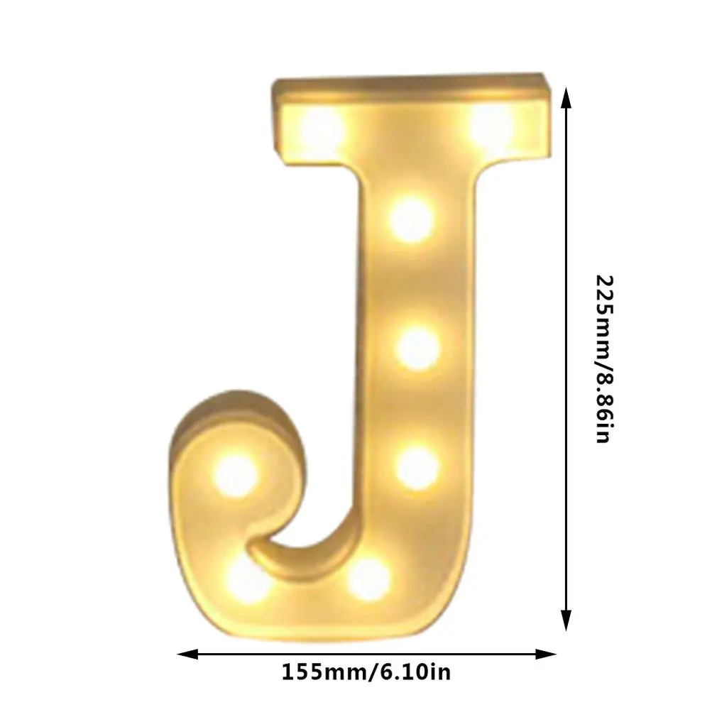 

INS hot English letter light LED symbol modeling lamp wedding digital light birthday proposal white light