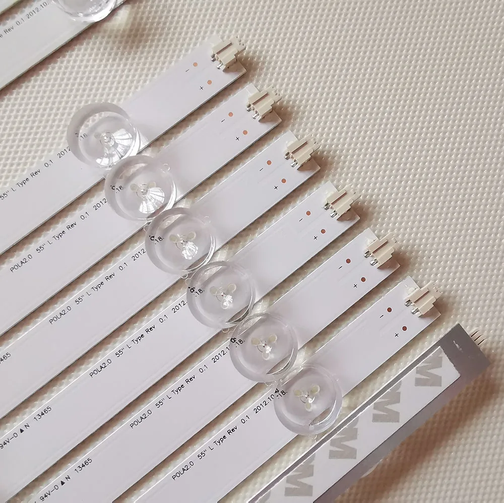 14 шт./компл. светодиодный полосы подсветки Innotek Pola2.0 55 &quotR L тип для LG TV A62M55T120V12 55LA620S