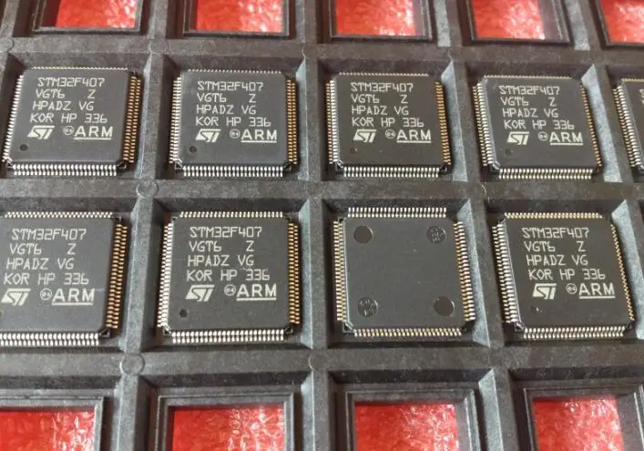 

10pcs/lot 100% Original new STM32F407 STM32F407VGT6 QFP100