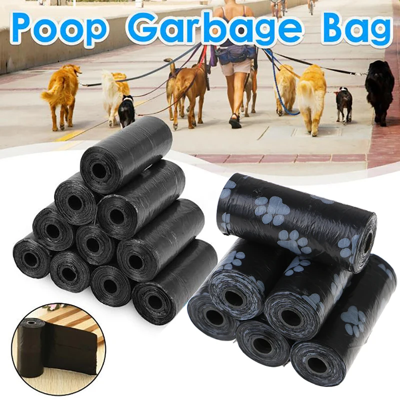 

120pcs/6Rolls Degradable Pet Waste Poop Bags Dog Cat Clean Up Refill Garbage Bag Bags Outdoor Home Clean Refill Garbage Bag New