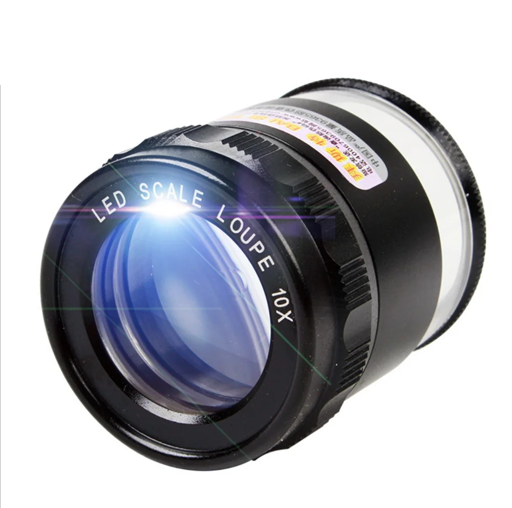 Цилиндрическая Лупа со светодиодной подсветкой 0 1 мм|Лупы| |