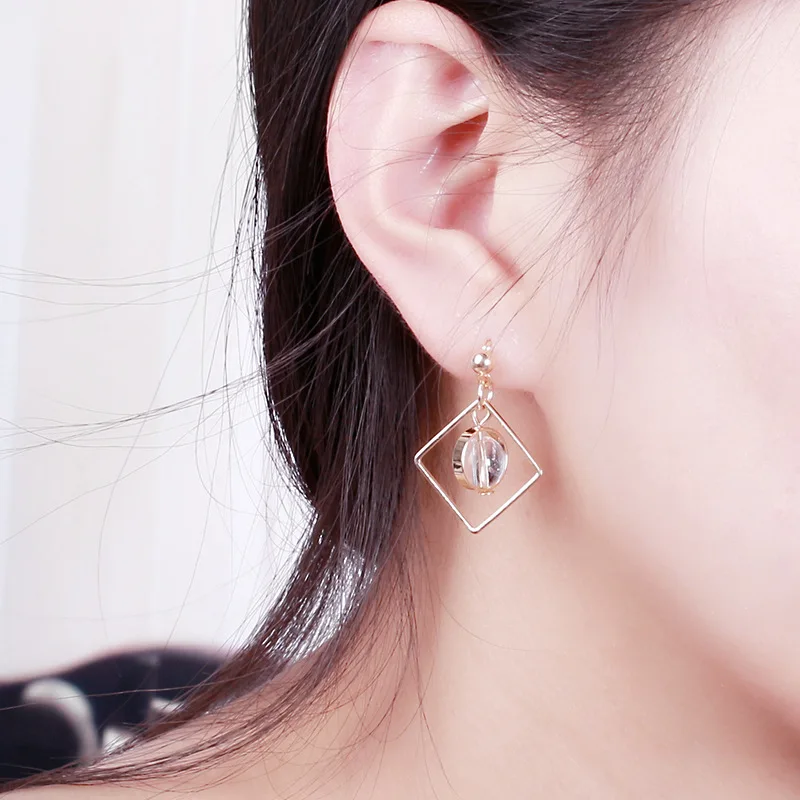 Новые эффектные Висячие серьги для женщин модные золотые акриловые