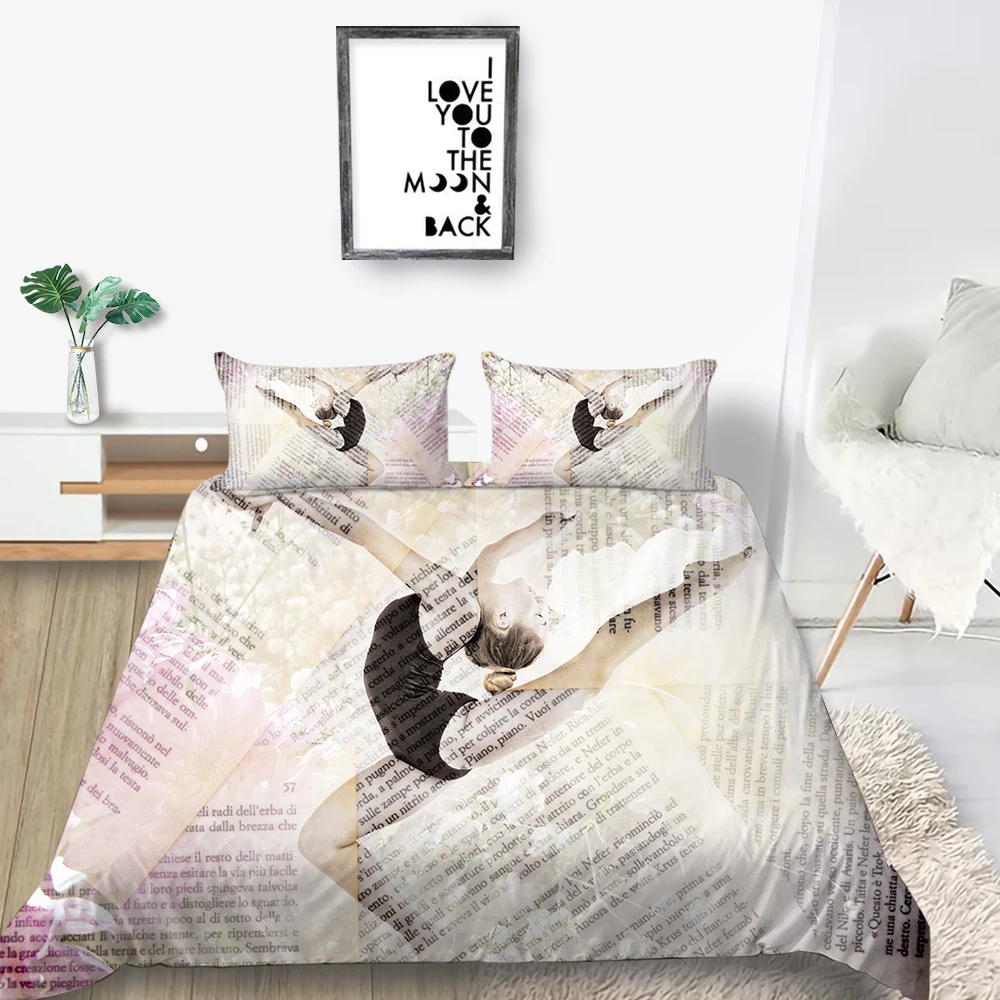 

Креативный Комплект постельного белья для девочек, пододеяльник для девочек, размер King, Queen, Twin, Full, односпальный, двухспальный, удобный