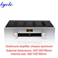43034095mm goldmund amplifier chassis aluminum pre amplifier shell lengthwidthheight diy kit note display is not included