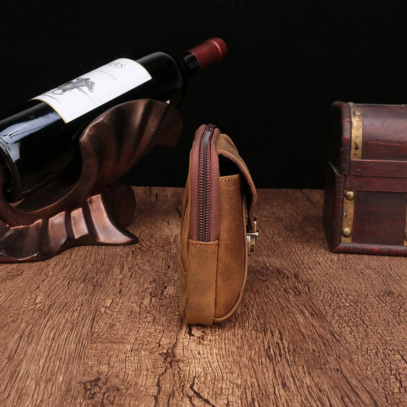 Модная поясная сумка MAHEU для мужчин и женщин кожаный кошелек на пояс уличная