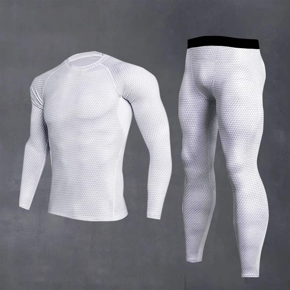 High-Quality Compression Tight-Fitting Workout Suit Outdoor Running Suit Men's Basketball Leggings Gym Fitness Sportswear