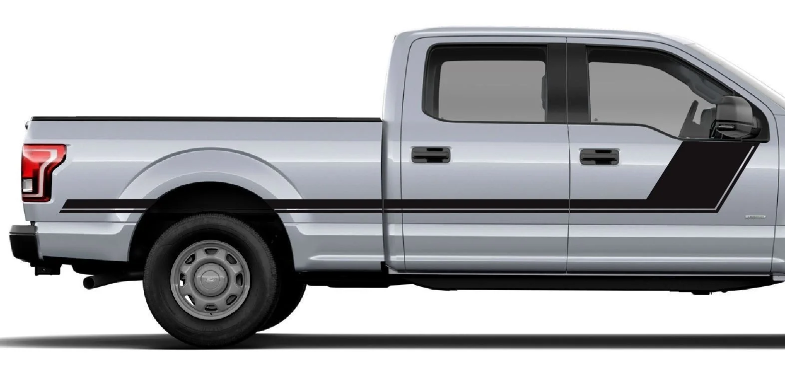 

For 2Pcs/Set Angled Hockey w/ Void 3M Vinyl Graphic Decal Stripe Tremor Ford F150 15 16 17