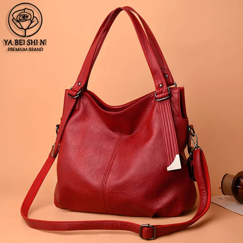 

Элегантная сумка в стиле ретро, Высококачественная кожаная сумка на плечо, повседневные сумки через плечо для женщин, 2021, роскошные сумки дл...