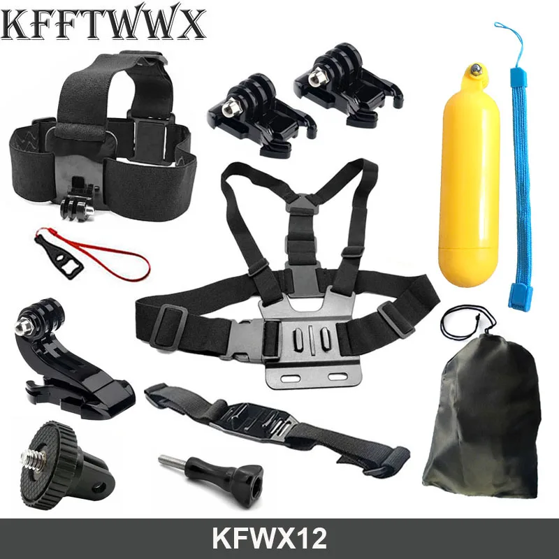 Комплект аксессуаров для камеры Gopro Hero 11 10 9 Black 8 7 6 5 4 Yi 4K SJ4000 EKEN H9 AKASO DBPOWER - купить по