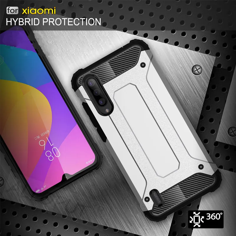2019 Броня чехол для Xiaomi Mi A3 Жесткий ПК Противоударный чехлы MIA3 задняя на сяоми ми а3