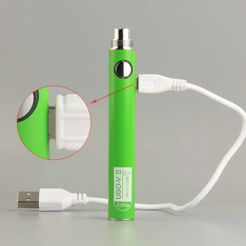 UGO-V2 650 мА-ч/900 мА/ч Батарея USB заряд батареи атомайзер для электронной сигареты |