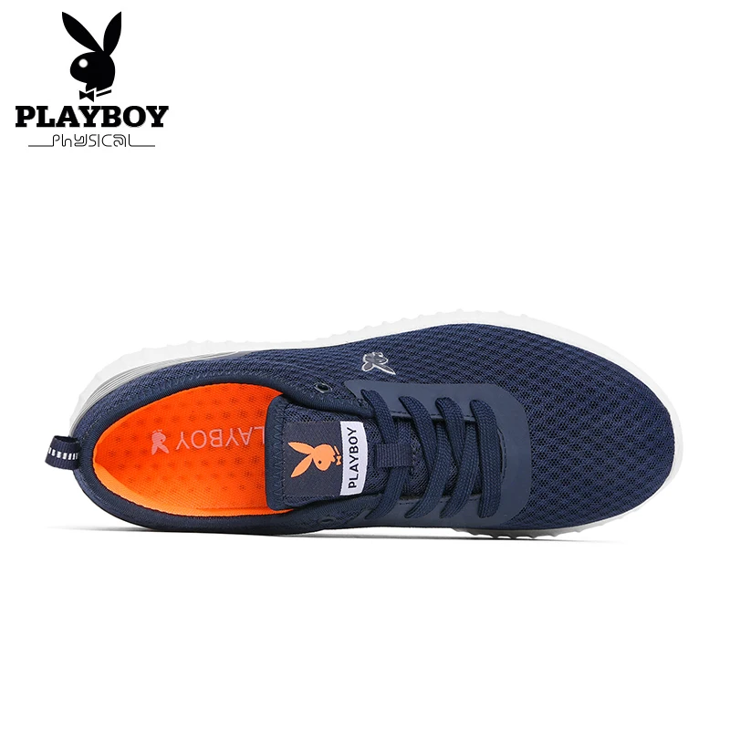 PLAYBOY Новая мужская обувь для бега крутые спортивные кроссовки амортизационная подушечка дышащая трикотажная свежая сетчатая уличная прогулочная беговая Обувь