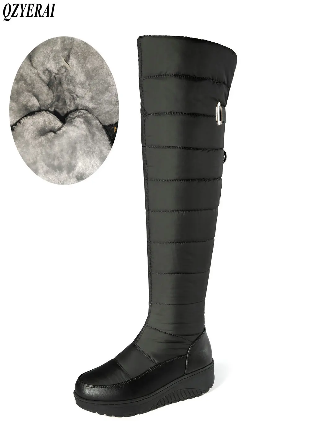 

Сапоги женские зимние из натуральной кожи, теплые, меховые