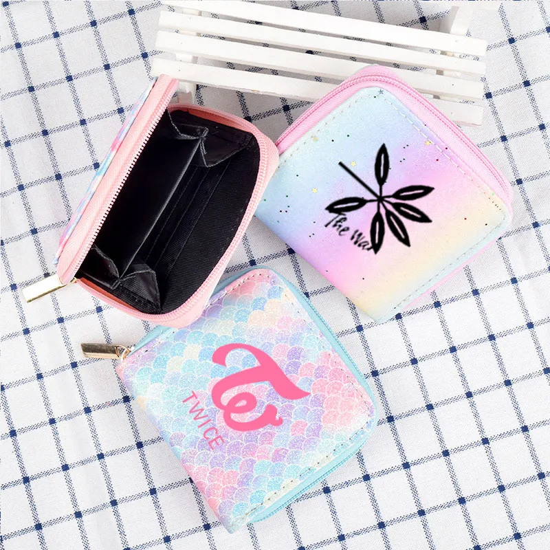 Wanna One Twice Got7 EXO Creative Gradient Coin Purse Card Bag Fancy keep Spinning Top MOMO XIUMIN SUHO BAEKHYUN | Багаж и сумки