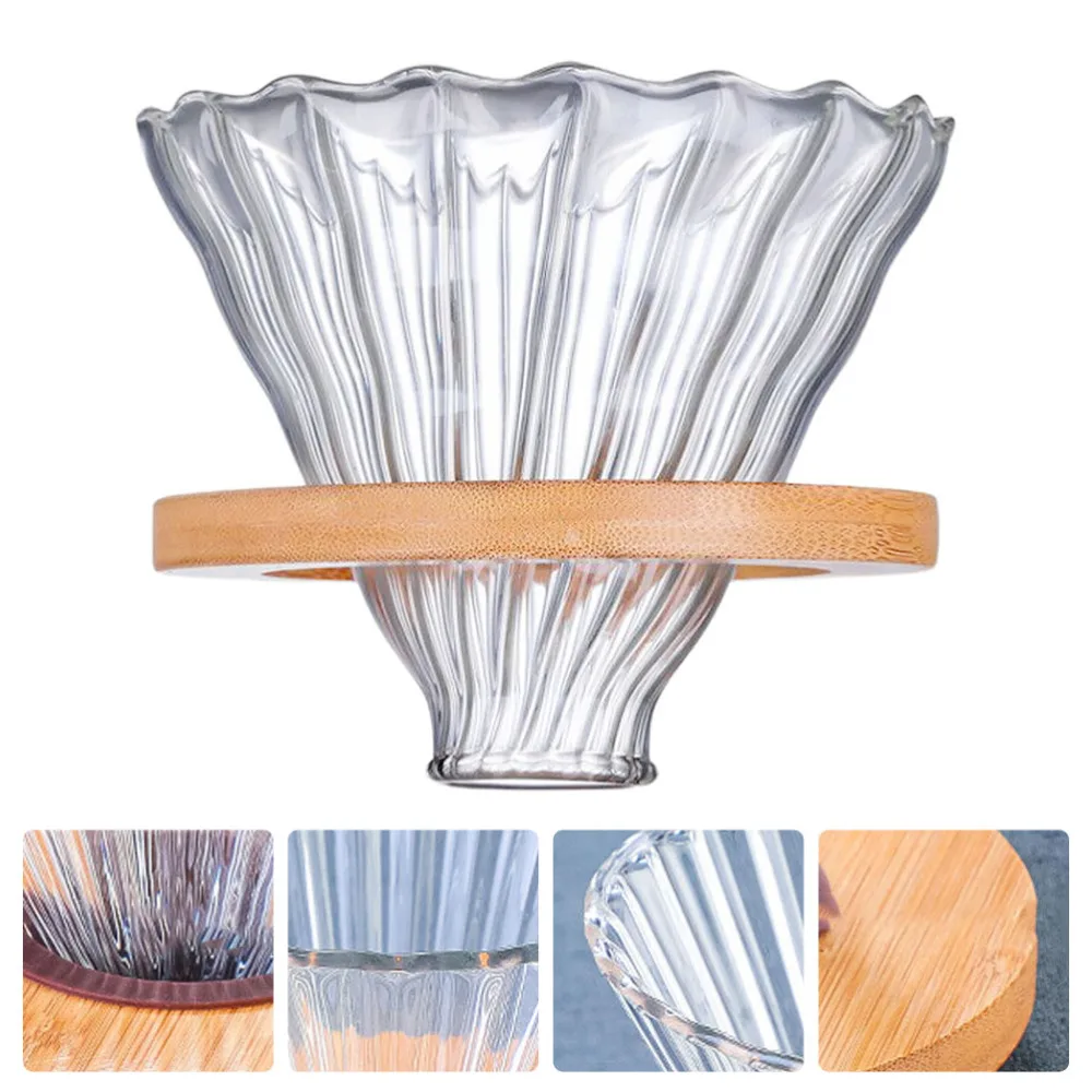

1 Set Glass Coffee Filter Cup Durable Coffee Filter Cup Glass Storage Container