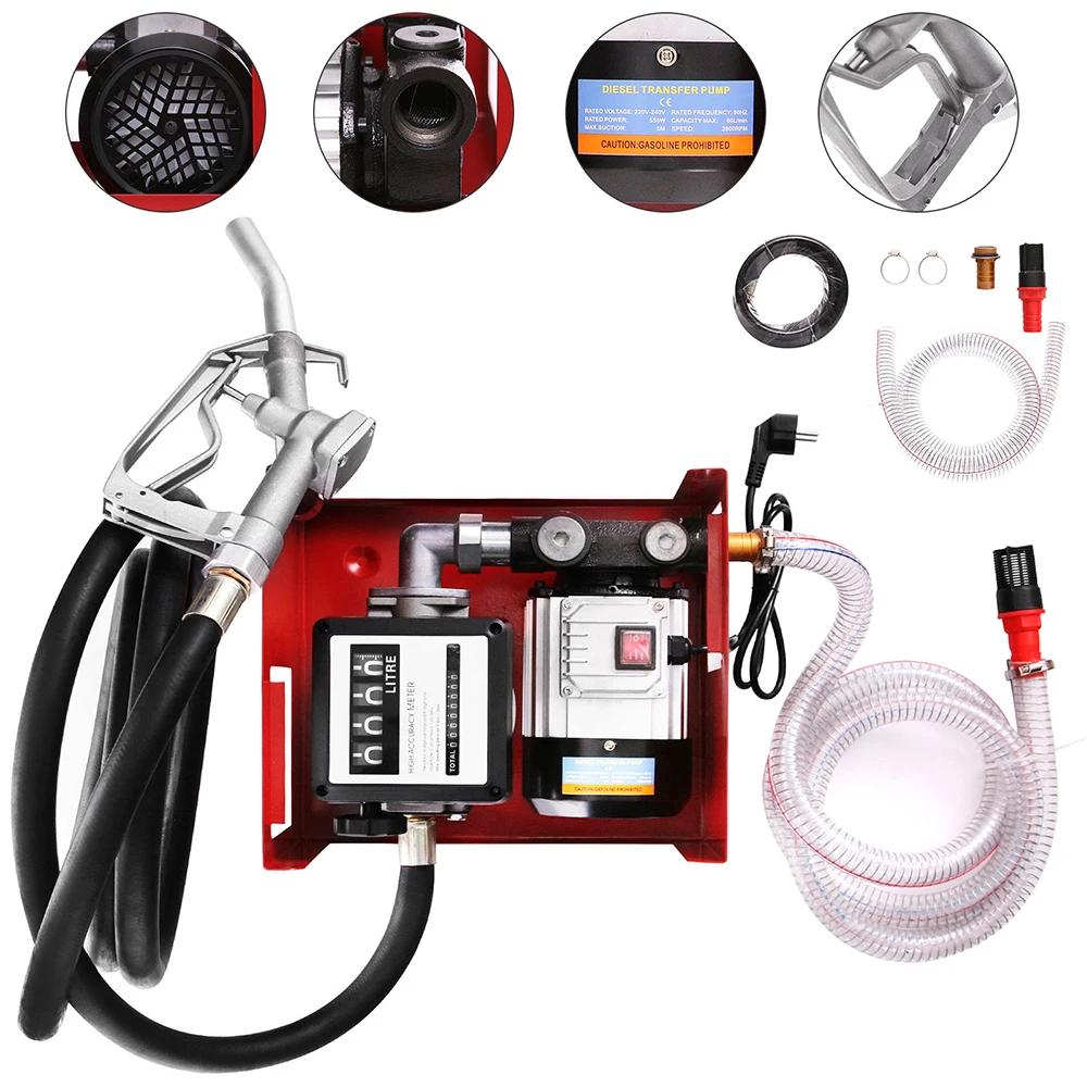 

Electric Fuel Self-Priming Transfer Pump 550W Diesel Transfer Pump
