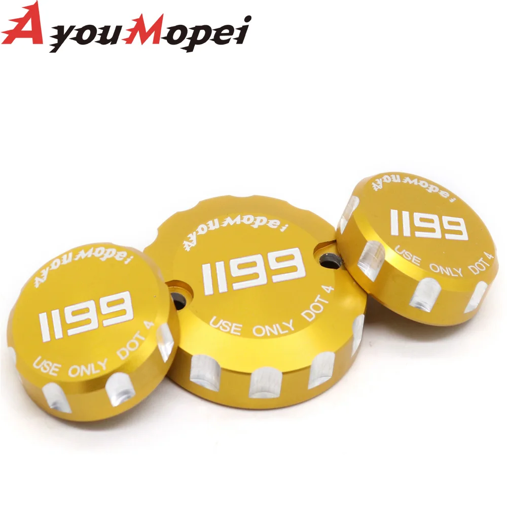 

Front Brake Clutch Rear Fluid Reservoir Cover For DUCATI 1199 Panigale Brake Cylinder Cap 2012-2014 Motocycle red