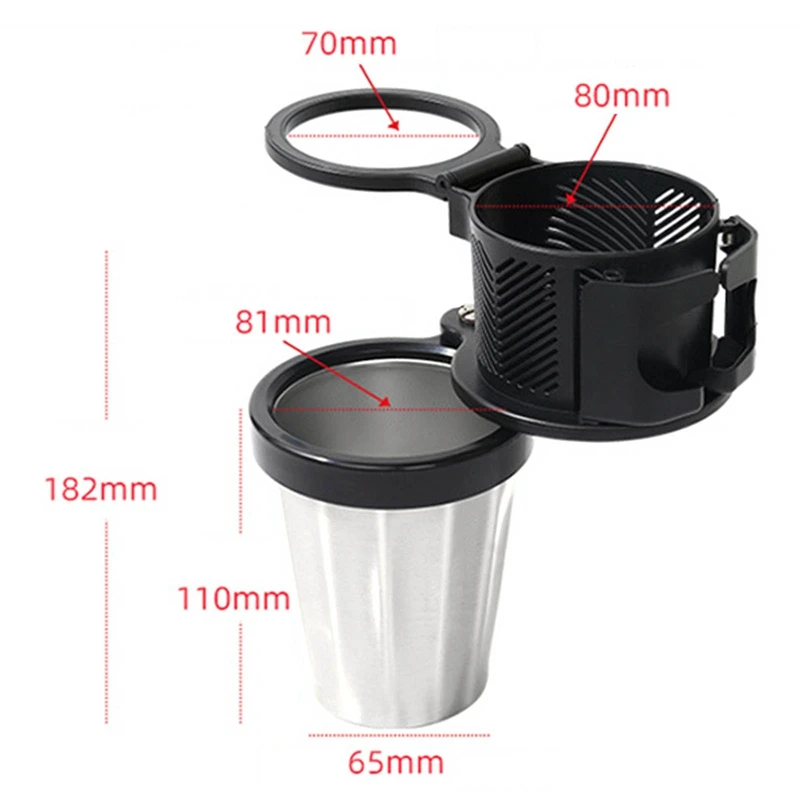 

Multifunctional Car Cup Holder Drink Stand New Creative Insulation Cup Holder Auto Foldable Water Bottle Drinks Organizer Shelf
