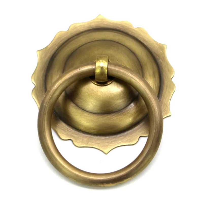 Archaize кольцо из чистой меди в китайском стиле бронзовая ручка двери антикварное