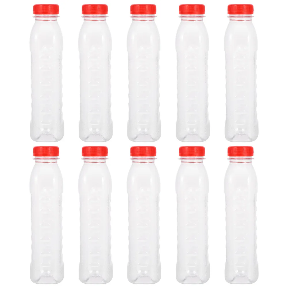 10 шт. одноразовые пустые бутылки 500 мл прозрачные со шкалой|Бутылки для воды| |