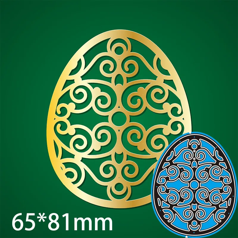 

Easter Hollow Egg Metal Cutting Dies Postcard Album Embossing Mold DIY Scrapbooking Paper Craft Etching Card Lace Decor