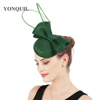 fascinator hat women elegant wedding headwear with bow hair accessories girls birthday hats headbands new fashion occasion syf79