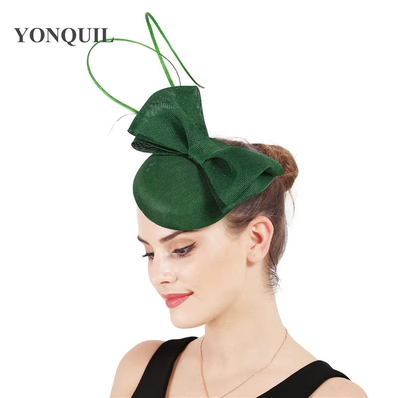 Женские Имитация белье чародей бантом украшают шляпа перо страуса Элегантные