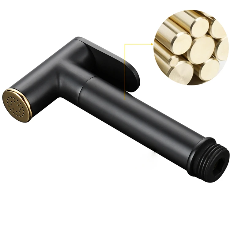 Смеситель для биде черный и золотой Латунный Угловой клапан холодной воды в