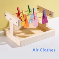 montessori toys practical life materials air clothes game for children color matching clipping jobs for kids learning resources