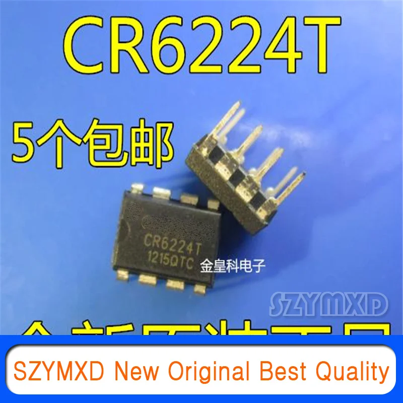 

10Pcs/Lot New Original CR6224 CR6224T power management IC DIP8 in-line integrated circuit PR6224T In Stock