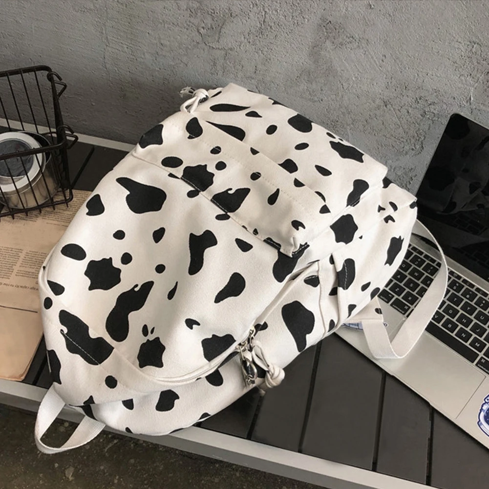 Повседневный вместительный женский рюкзак милый холщовый дорожный школьный