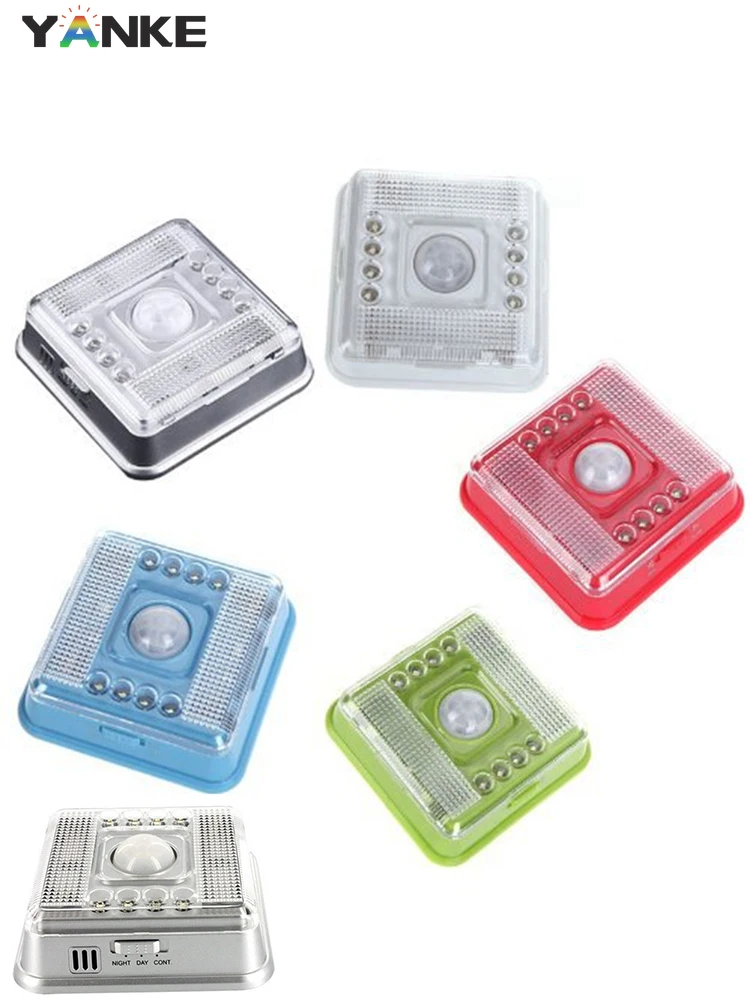 

Автомобильный детектор движения, супер энергосберегающая ламсветильник с 8 светодисветодиодный дами, 2AA, инфракрасным датчиком движения, д...