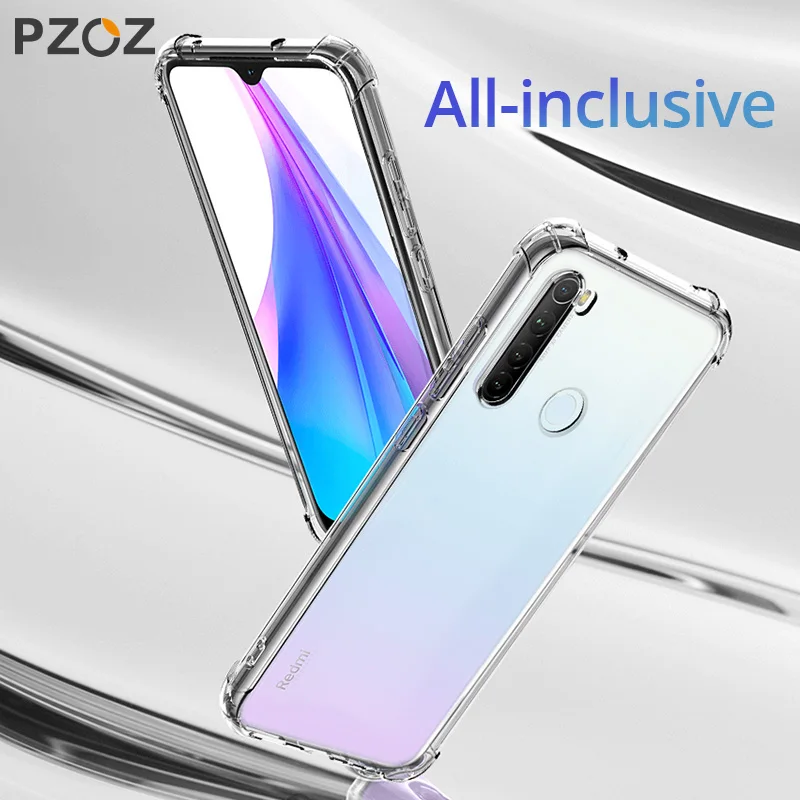 Чехол PZOZ для Redmi note 8 T 9s прозрачный защитный чехол с откидной крышкой xiaomi t redmi 9S pro